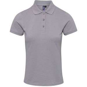 (S, Silver) Premier Womens/Ladies Coolchecker Plus Piqu Polo With CoolPlus (S, Silver) Premier Womens/Ladies Coolchecker Plus Piqu Polo With CoolPlus