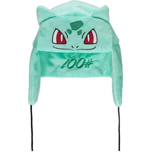Pokémon (56) POKEMON Bulbasaur 100# Novelty Trapper Hat, Green (NH323512POK) Pokémon (56) POKEMON Bulbasaur 100# Novelty Trapper Hat, Green (NH323512POK)