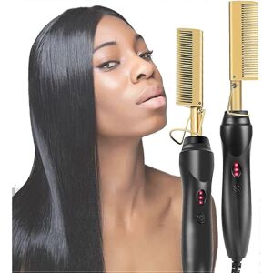 Unbranded Hot Comb Straighteners, Electric Hair Straightener for Thick Afro Hair, Wig, Bea Unbranded Hot Comb Straighteners, Electric Hair Straightener for Thick Afro Hair, Wig, Bea