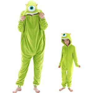 Unbranded (Adults M 160-165) Mike Wazowski Snug Fit Unisex Adult Onesie Pajamas Flannel Co Unbranded (Adults M 160-165) Mike Wazowski Snug Fit Unisex Adult Onesie Pajamas Flannel Co