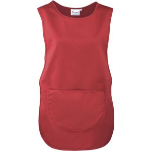 Premier Ladies/Womens Pocket Tabard - Red - Workwear - Pack of 2 Premier Ladies/Womens Pocket Tabard - Red - Workwear - Pack of 2