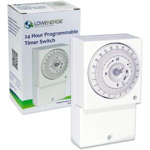 Lowenergie 24hr Mechanical Wall Timer Switch 3000w Immersion Heater & Lighting Lowenergie 24hr Mechanical Wall Timer Switch 3000w Immersion Heater & Lighting