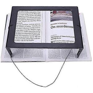 Unbranded Large A4 Reading Magnifier with 4 Led Light,3x Full Page Magnifying Glass Foldab Unbranded Large A4 Reading Magnifier with 4 Led Light,3x Full Page Magnifying Glass Foldab