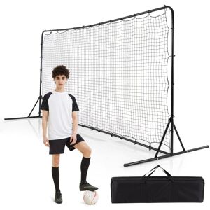 Costway Portable Soccer Rebounder Net with Carry Bag, 375x185 cm, All-Weather Training N Costway Portable Soccer Rebounder Net with Carry Bag, 375x185 cm, All-Weather Training N
