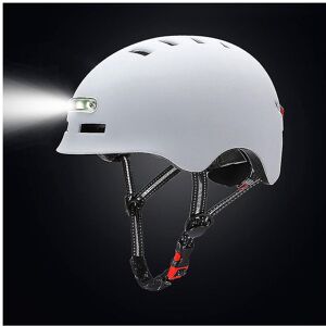 Unbranded (White, M 54-57cm) Bike Cycling Helmet Motorcycle Helmet With Illuminated Warnin Unbranded (White, M 54-57cm) Bike Cycling Helmet Motorcycle Helmet With Illuminated Warnin