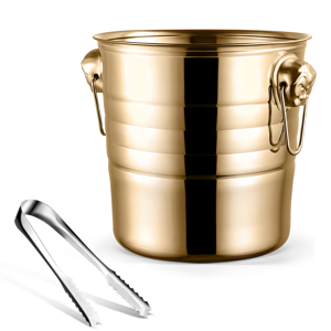 χωρίς σήμα 1PC 3L Stainless Steel Ice Bucket Thick Ice Bucket (Gold) χωρίς σήμα 1PC 3L Stainless Steel Ice Bucket Thick Ice Bucket (Gold)