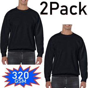 True Face (Black - 2 Pack, XL) 2&3Pack Mens Plain Sweatshirt JumperJersey Sweater True Face (Black - 2 Pack, XL) 2&3Pack Mens Plain Sweatshirt JumperJersey Sweater