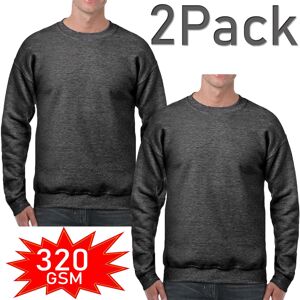 True Face (Charcoal - 2 Pack, XL) 2&3Pack Mens Plain Sweatshirt JumperJersey Sweater True Face (Charcoal - 2 Pack, XL) 2&3Pack Mens Plain Sweatshirt JumperJersey Sweater