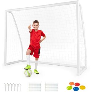 Costway All Weather Soccer Goal Football Training Equipment w/UPVC Pipes Costway All Weather Soccer Goal Football Training Equipment w/UPVC Pipes