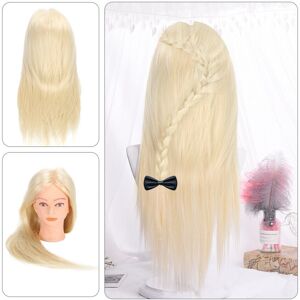 Unbranded 24" Human Hair Salon Hairdressing Training Head Mannequin Doll + Clamp Unbranded 24" Human Hair Salon Hairdressing Training Head Mannequin Doll + Clamp