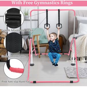 Unbranded (pink * rings) Gymnastics Kids Bars Horizontal Training Kip Bar Unbranded (pink * rings) Gymnastics Kids Bars Horizontal Training Kip Bar