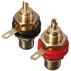 GreenZech Audio Binding Post Gold Plated RCA Chassis Panel Sockets Connecctors GreenZech Audio Binding Post Gold Plated RCA Chassis Panel Sockets Connecctors