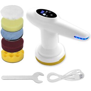 GreenZech (White) 12V 4 inch 6 Gears USB Rechargeable Cordless Electric Car Polisher Small GreenZech (White) 12V 4 inch 6 Gears USB Rechargeable Cordless Electric Car Polisher Small