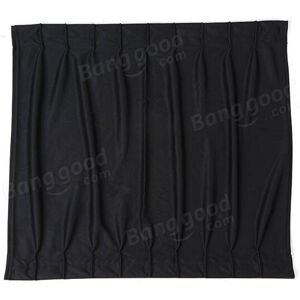 GreenZech Black Cotton Car Sunshade Curtains - Car Sun Protection GreenZech Black Cotton Car Sunshade Curtains - Car Sun Protection