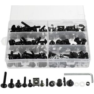 GreenZech (Black) 223pcs Motorcycle Windscreen Body Fairing Bolts Fastener Clips Screws Fo GreenZech (Black) 223pcs Motorcycle Windscreen Body Fairing Bolts Fastener Clips Screws Fo
