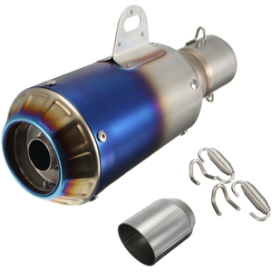 GreenZech (Grilled Blue) 38-51mm Motorcycle GP Exhaust Muffler Pipe Silencer End Slip-On S GreenZech (Grilled Blue) 38-51mm Motorcycle GP Exhaust Muffler Pipe Silencer End Slip-On S