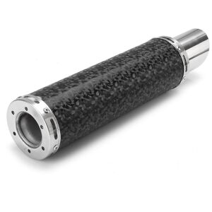 GreenZech 50mm Universal Motorcycle Carbon Fiber Exhaust Muffler Pipe Tip with Silencer GreenZech 50mm Universal Motorcycle Carbon Fiber Exhaust Muffler Pipe Tip with Silencer