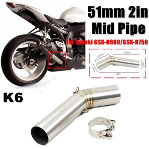 GreenZech (K6) 51mm Mid Exhaust Link Middle Connect Muffler Pipe Stainless Steel For Suzuk GreenZech (K6) 51mm Mid Exhaust Link Middle Connect Muffler Pipe Stainless Steel For Suzuk
