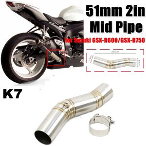 GreenZech (K7) 51mm Mid Exhaust Link Middle Connect Muffler Pipe Stainless Steel For Suzuk GreenZech (K7) 51mm Mid Exhaust Link Middle Connect Muffler Pipe Stainless Steel For Suzuk