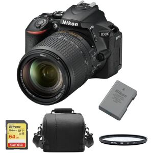 Nikon D5600 KIT AF-S 18-140mm DX+64GB SD card+Bag+EN-EL14A+67mm Filter Nikon D5600 KIT AF-S 18-140mm DX+64GB SD card+Bag+EN-EL14A+67mm Filter