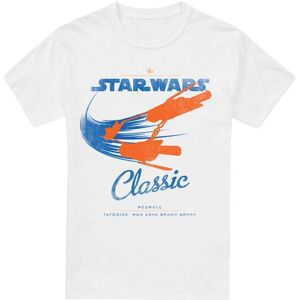 (3XL, White) Star Wars Mens Classic T-Shirt (3XL, White) Star Wars Mens Classic T-Shirt