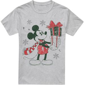 (3XL, Sport Heather) Disney Mens Mickey Mouse Present Christmas T-Shirt (3XL, Sport Heather) Disney Mens Mickey Mouse Present Christmas T-Shirt