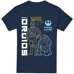 (XXL, Navy) Star Wars Mens Rebel Droids T-Shirt (XXL, Navy) Star Wars Mens Rebel Droids T-Shirt