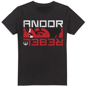 (L, Black) Star Wars Mens Andor Rebel Spy T-Shirt (L, Black) Star Wars Mens Andor Rebel Spy T-Shirt