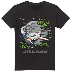(XL, Black) Star Wars Mens Pew Pew X-Wing T-Shirt (XL, Black) Star Wars Mens Pew Pew X-Wing T-Shirt