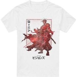 (XXL, White) Star Wars Mens Visions Ronin T-Shirt (XXL, White) Star Wars Mens Visions Ronin T-Shirt