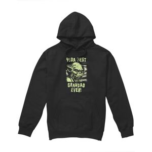 (M, Black) Star Wars Mens Yoda Best Grandad Comic Hoodie (M, Black) Star Wars Mens Yoda Best Grandad Comic Hoodie