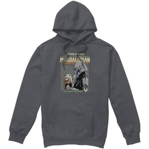 (L, Charcoal) Star Wars: The Mandalorian Mens Legend Continues Grogu Hoodie (L, Charcoal) Star Wars: The Mandalorian Mens Legend Continues Grogu Hoodie