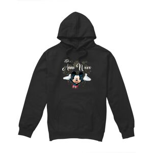 (L, Black) Disney Mens Italian Mickey Mouse Fireworks New Year Hoodie (L, Black) Disney Mens Italian Mickey Mouse Fireworks New Year Hoodie
