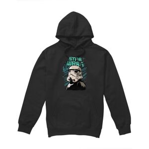 (L, Black) Star Wars Mens Street Glare Stormtrooper Hoodie (L, Black) Star Wars Mens Street Glare Stormtrooper Hoodie