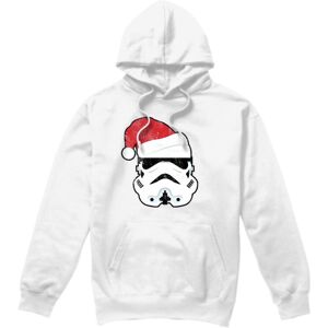 (S, White) Star Wars Mens Stormtrooper Santa Christmas Hoodie (S, White) Star Wars Mens Stormtrooper Santa Christmas Hoodie