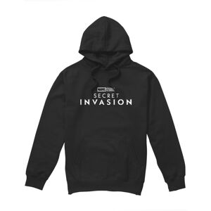 (S, Black) Marvel Mens Secret Invasion Logo Hoodie (S, Black) Marvel Mens Secret Invasion Logo Hoodie