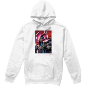 (S, White) Marvel Mens X-Men Wolverine Nightcrawler Comic Cover Hoodie (S, White) Marvel Mens X-Men Wolverine Nightcrawler Comic Cover Hoodie