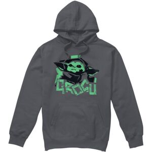 (M, Charcoal) Star Wars: The Mandalorian Mens Grogu Paint Strips Hoodie (M, Charcoal) Star Wars: The Mandalorian Mens Grogu Paint Strips Hoodie
