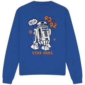 (S, Royal Blue) Star Wars Unisex Adult R2-D2 Sweatshirt (S, Royal Blue) Star Wars Unisex Adult R2-D2 Sweatshirt