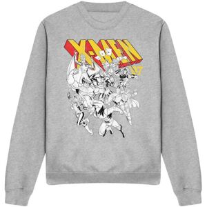 (S, Sport Heather) Marvel Unisex Adult X-Men Retro Team Sweatshirt (S, Sport Heather) Marvel Unisex Adult X-Men Retro Team Sweatshirt