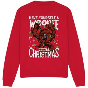 (XL, Red) Star Wars Unisex Adult A Wookie Little Christmas Sweatshirt (XL, Red) Star Wars Unisex Adult A Wookie Little Christmas Sweatshirt