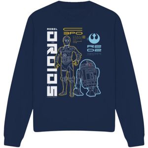 (M, Navy) Star Wars Unisex Adult Rebel Droids Sweatshirt (M, Navy) Star Wars Unisex Adult Rebel Droids Sweatshirt