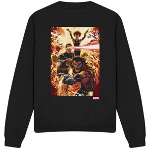 (L, Black) Marvel Unisex Adult X-Men Wolverine Cyclops Jean Grey Sweatshirt (L, Black) Marvel Unisex Adult X-Men Wolverine Cyclops Jean Grey Sweatshirt