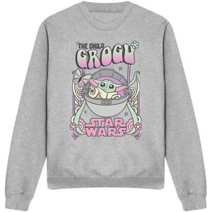 (M, Sport Heather) Star Wars: The Mandalorian Unisex Adult Grogu Hippie Sweatshi (M, Sport Heather) Star Wars: The Mandalorian Unisex Adult Grogu Hippie Sweatshi