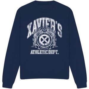 (XL, Navy) Marvel Unisex Adult X-Men Athletic Dept Professor X Sweatshirt (XL, Navy) Marvel Unisex Adult X-Men Athletic Dept Professor X Sweatshirt