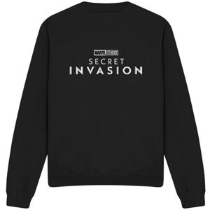 (S, Black) Marvel Unisex Adult Secret Invasion Logo Sweatshirt (S, Black) Marvel Unisex Adult Secret Invasion Logo Sweatshirt