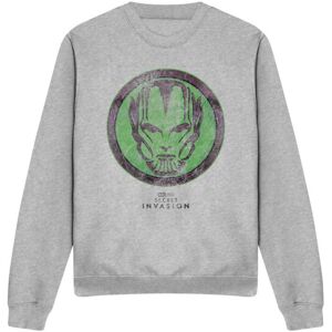 (XL, Sport Heather) Marvel Unisex Adult Secret Invasion Badge Sweatshirt (XL, Sport Heather) Marvel Unisex Adult Secret Invasion Badge Sweatshirt