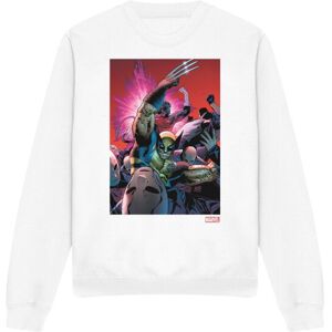 (S, White) Marvel Unisex Adult X-Men Wolverine Nightcrawler Comic Cover Sweatshi (S, White) Marvel Unisex Adult X-Men Wolverine Nightcrawler Comic Cover Sweatshi