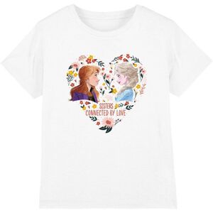 Disney (5-6 Years, White) Frozen Childrens/Kids Sisters Connected By Love Elsa Anna Val Disney (5-6 Years, White) Frozen Childrens/Kids Sisters Connected By Love Elsa Anna Val