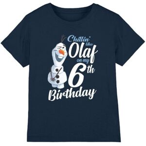 Disney Frozen Childrens/Kids Chillin Like Olaf 6th Birthday T-Shirt Disney Frozen Childrens/Kids Chillin Like Olaf 6th Birthday T-Shirt